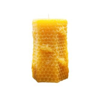 Beeswax hexagon candle